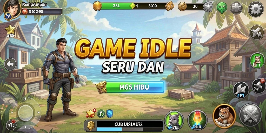 Tampilan gameplay 33L yang menarik dan penuh warna.