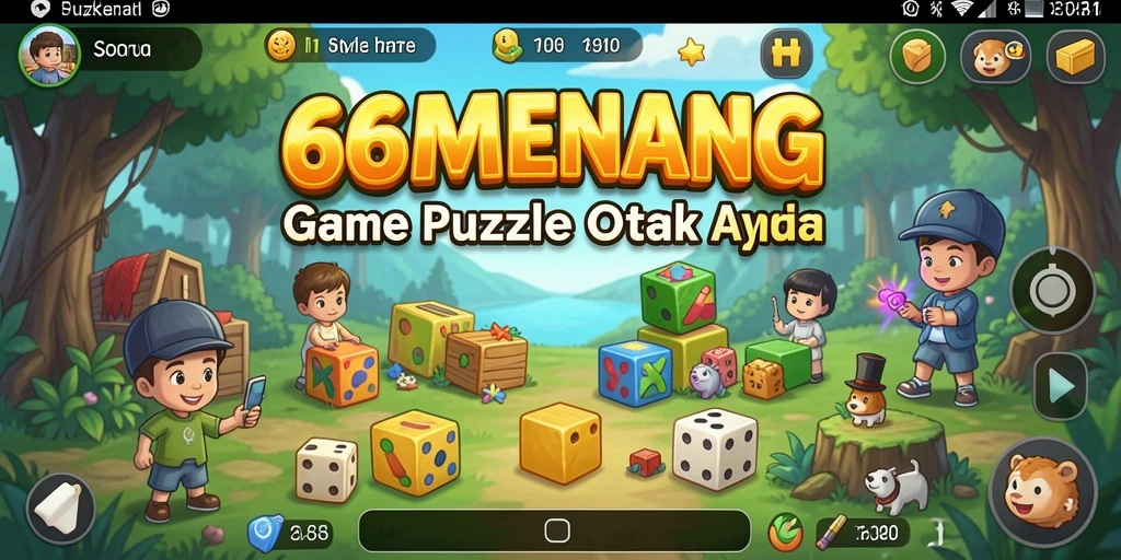 Tampilan gameplay seru dari 66MENANG dengan berbagai tantangan puzzle.