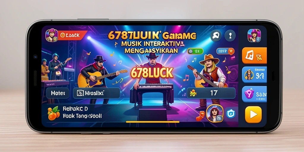 Tampilan gameplay seru di 678LUCK dengan berbagai lagu.