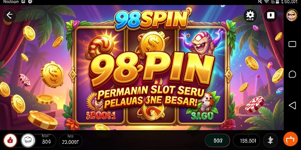 Tampilan gameplay seru dengan putaran Slot mengasyikkan di 98SPIN.