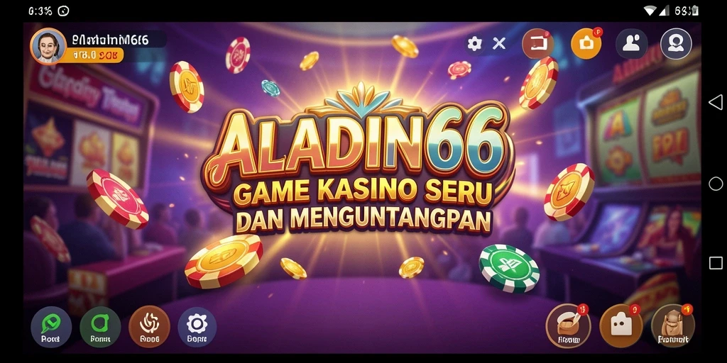 Tampilan gameplay menarik di ALADIN66 dengan berbagai permainan Kasino.