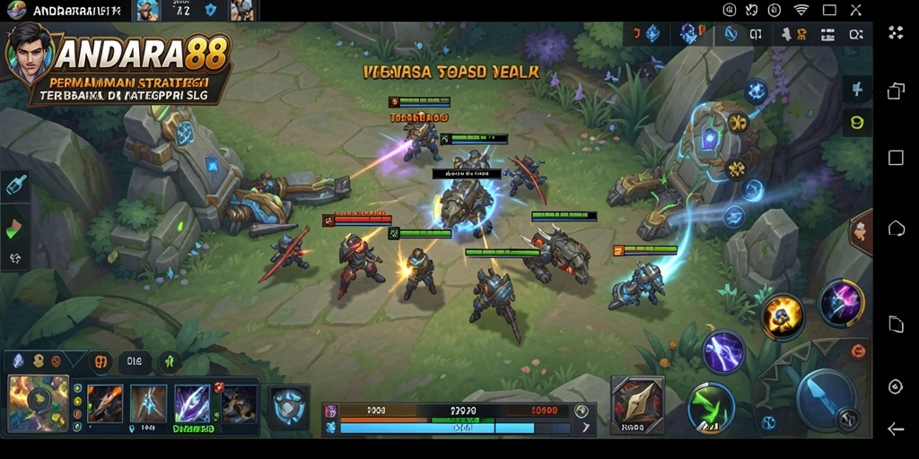 Tampilan gameplay menarik dari ANDARA88 di arena pertempuran SLG.
