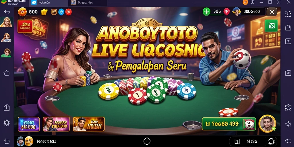 Screenshot ANOBOYTOTO menampilkan gameplay seru dengan dealer langsung.