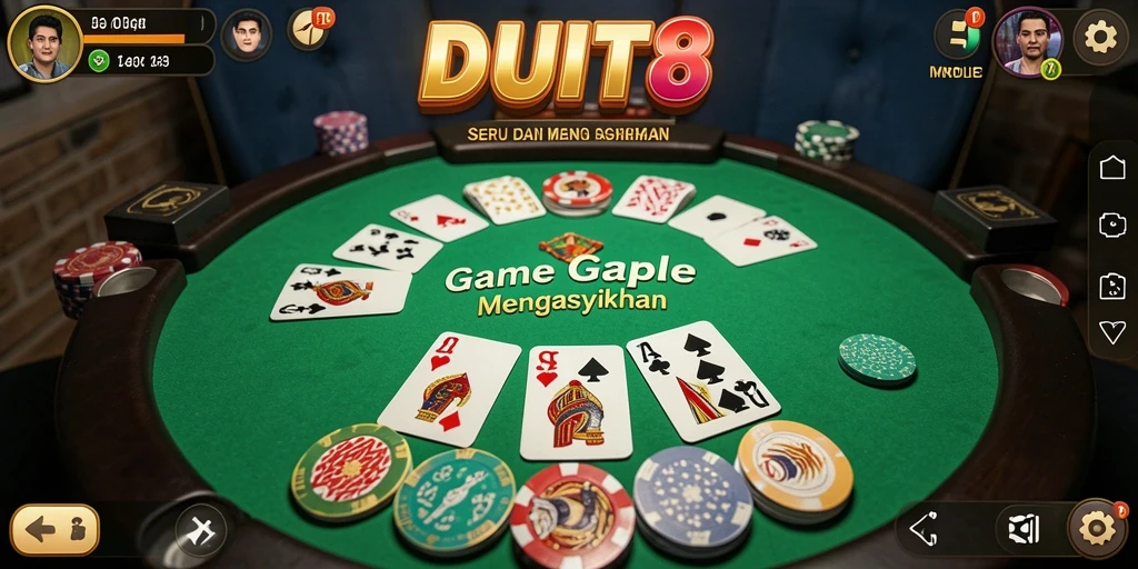 Tampilan gameplay seru dan menantang dari DUIT8.