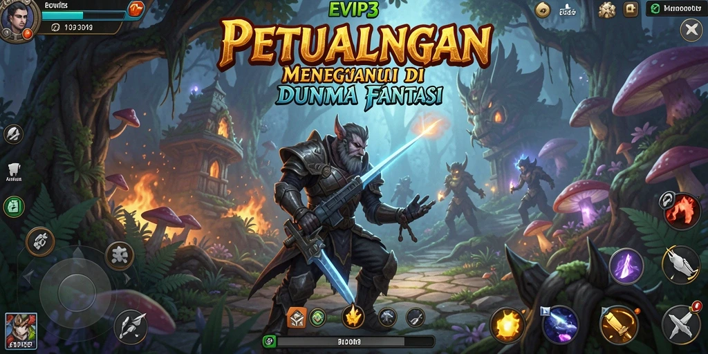 Screenshot utama EVIP3: Menampilkan aksi penuh tantangan dalam petualangan menegangkan.
