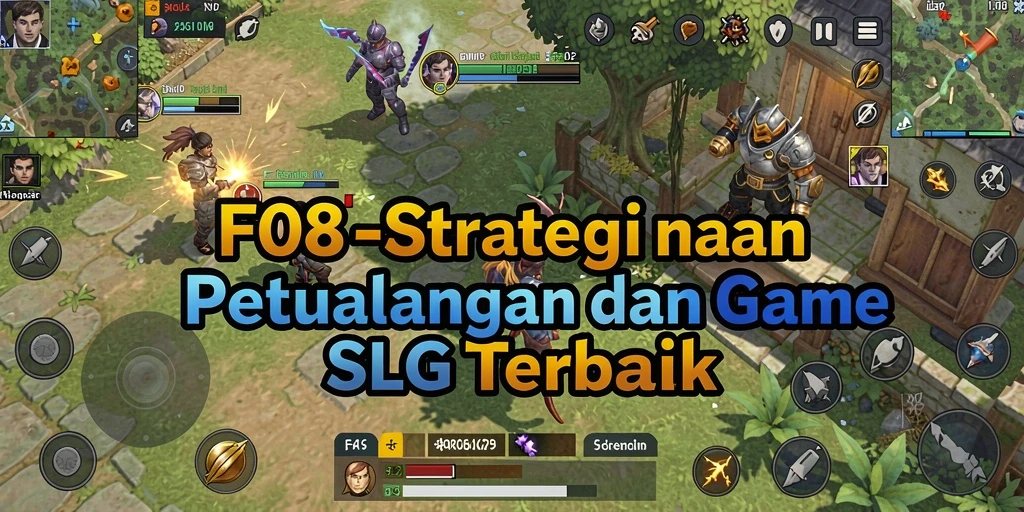 Gameplay strategis yang mendetail dan menantang di F08.