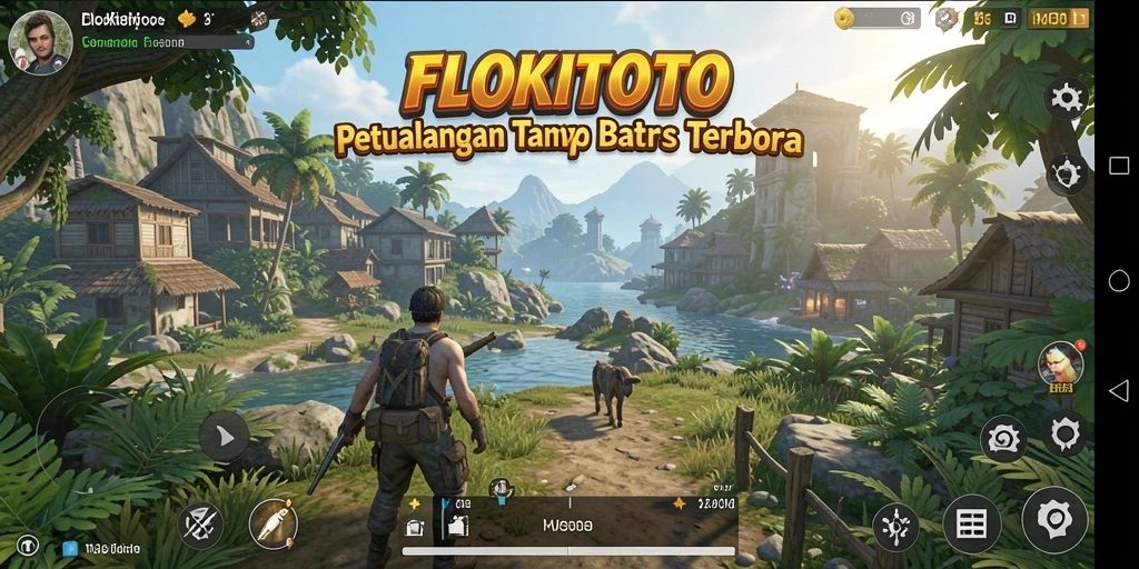 Screenshot menunjukkan petualangan luar biasa di dunia Open World.