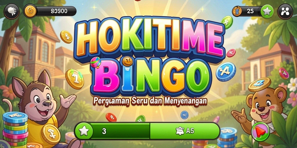 Screenshot HOKITIME yang menampilkan gameplay Bingo yang mengasyikkan.