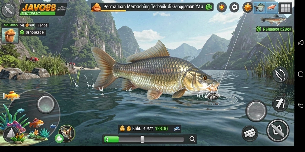 Tangkapan ikan yang memukau dalam gameplay JAVO88.