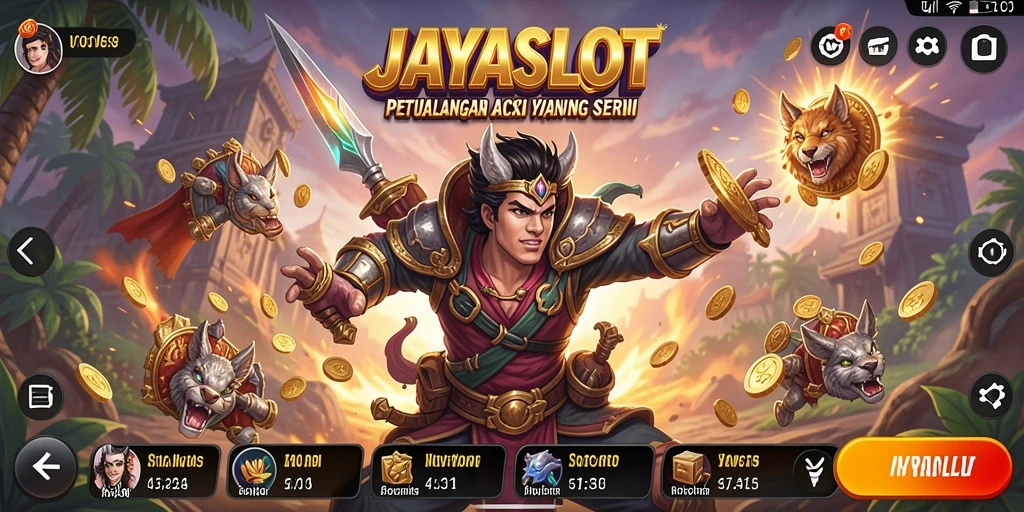 Tampilan gameplay JAYASLOT yang penuh aksi dan seru.