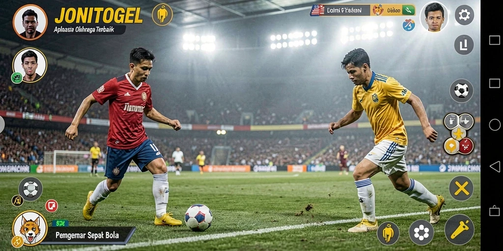 Gameplay menarik dari aplikasi JONITOGEL yang menghadirkan pengalaman olahraga nyata.