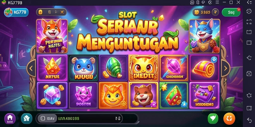 Screenshot gameplay KG778 menunjukkan pengalaman bermain slot yang mengasyikkan.