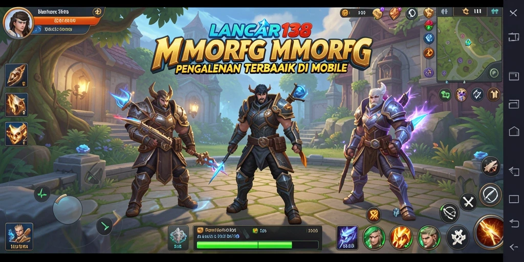 Screenshot utama <strong>LANCAR138</strong> menunjukkan aksi seru dalam permainan MMORPG.