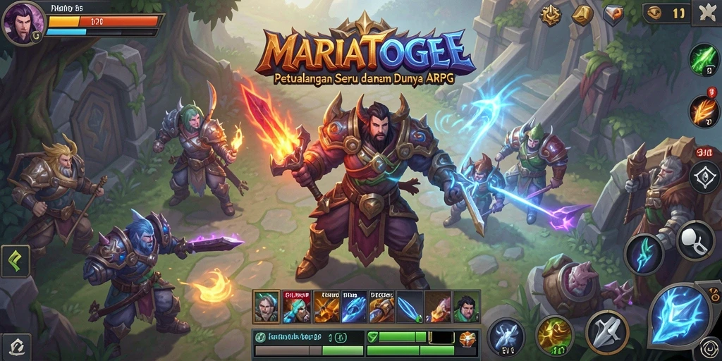 Gameplay menarik dalam MARIATOGEL dengan pertarungan yang seru.