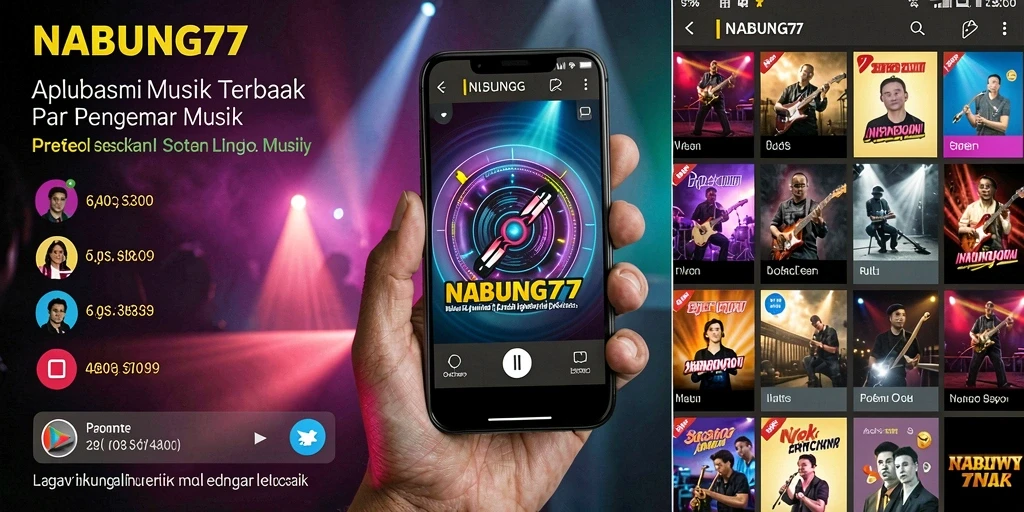 Tampilan gameplay NABUNG77 dengan koleksi lagu yang menarik.