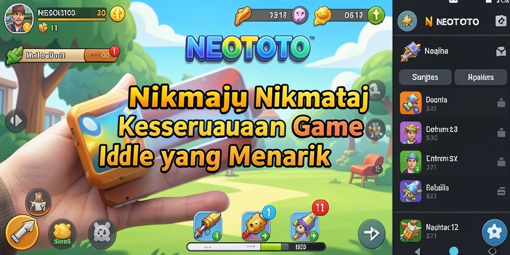 Tampilan gameplay NEOTOTO yang santai dan mengasyikkan.