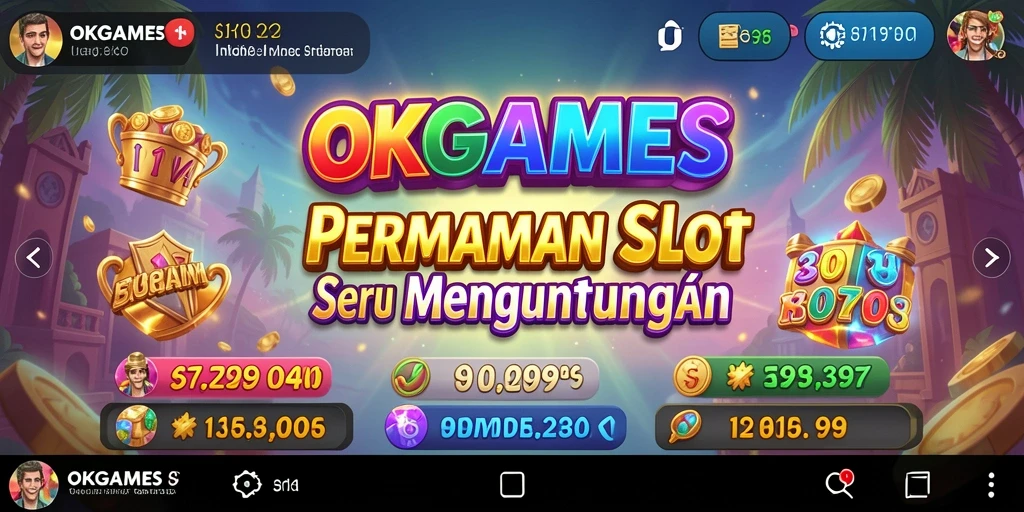Tampilan gameplay menarik dari OKGAMES dengan fitur slot yang seru.