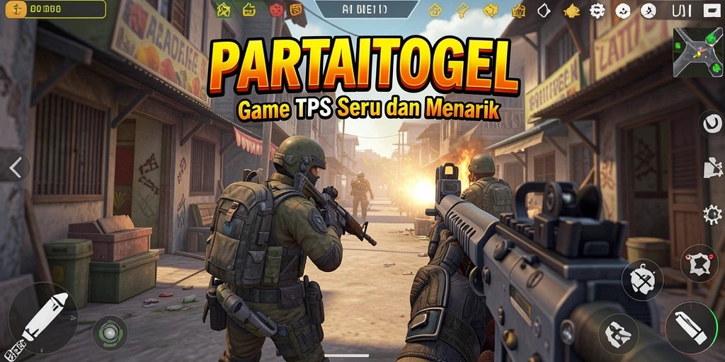 Tampilan permainan PARTAITOGEL yang menghadirkan aksi TPS seru.