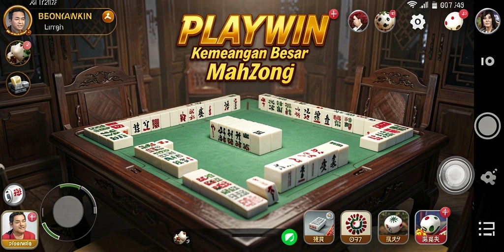 Tampilan gameplay Mahjong yang seru dan menarik di PLAYWIN.