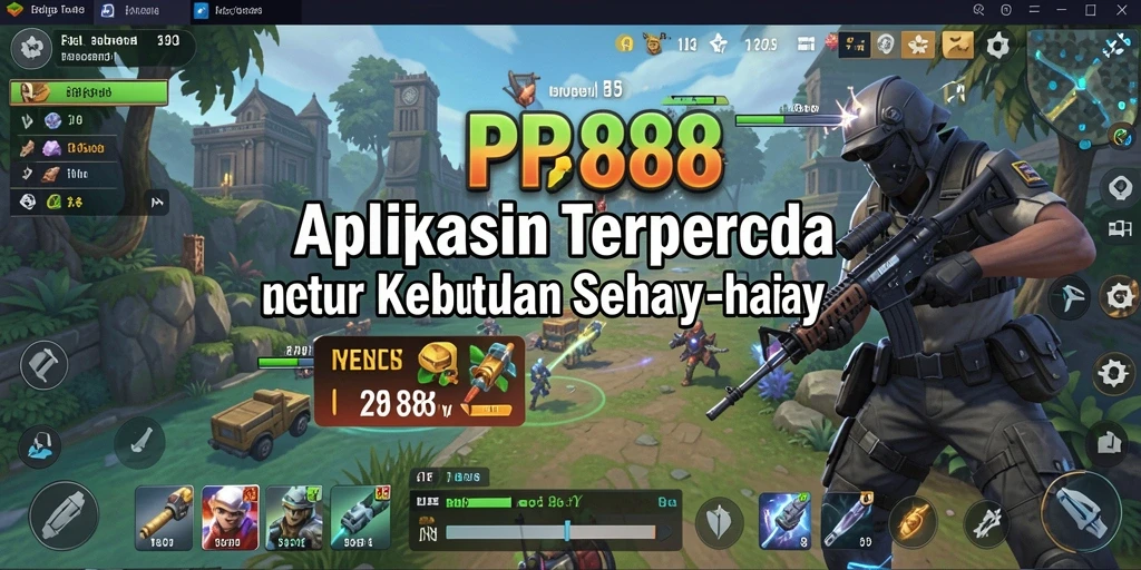 Tampilan utama RP888 dengan fitur Utility yang memudahkan pengguna.