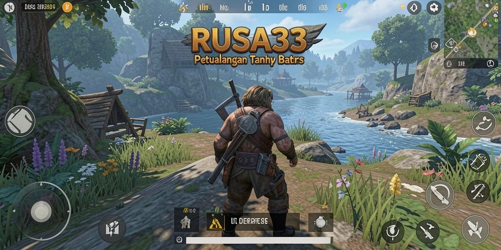 Tangkapan layar RUSA33 menampilkan gameplay eksplorasi dunia terbuka yang luas.