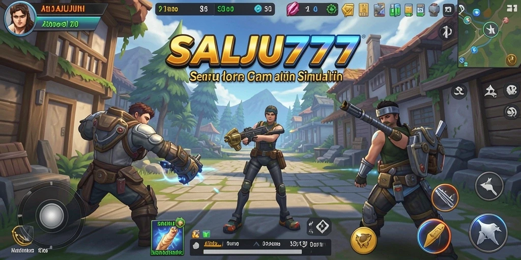 Screenshot menampilkan gameplay menakjubkan dalam SALJU777.
