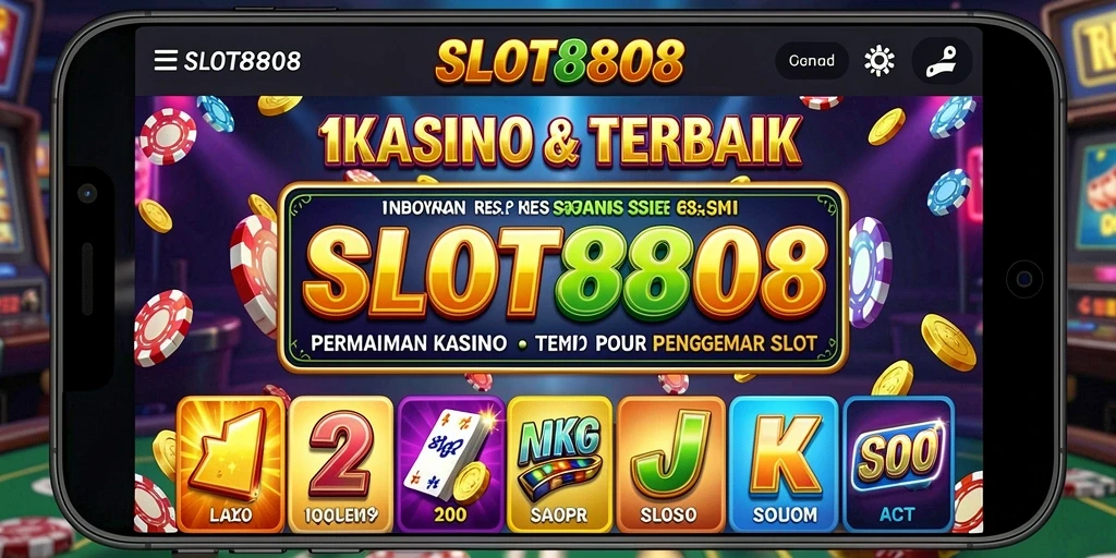 Tampilan gameplay SLOT8808 yang menarik dengan efek visual menakjubkan.