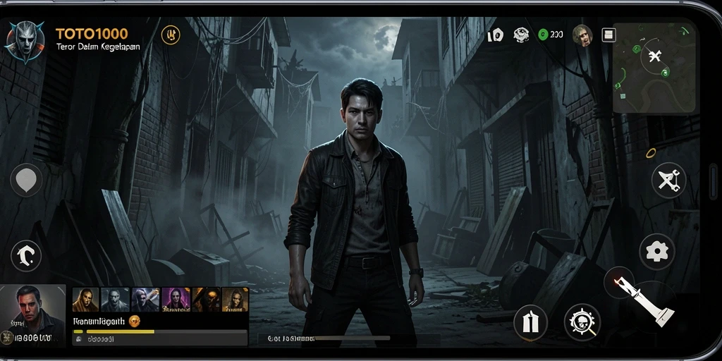 Screenshot menampilkan suasana mencekam dari gameplay TOTO1000.