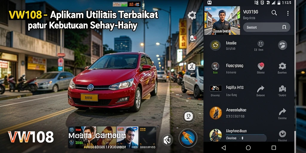 Tampilan antarmuka VW108 yang user-friendly dan fungsional.
