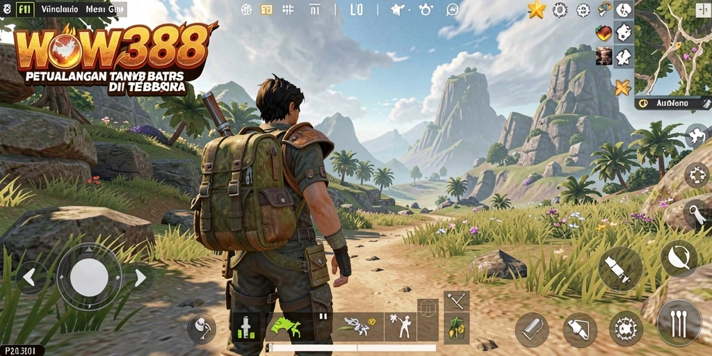 Gameplay WOW388 yang menampilkan dunia terbuka yang luas dan interaktif.
